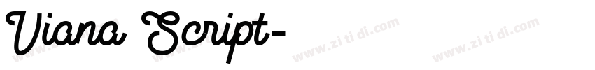 Viana Script字体转换
